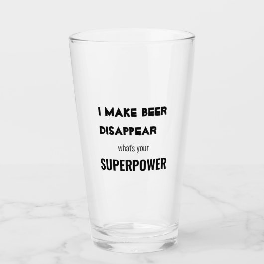 Funny Biere Zitat Glas (Vorderseite)