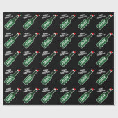 Funny Bierflasche Frohe Weihnachts Sonderurlaub Geschenkpapier (Flach)