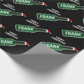 Funny Bierflasche Frohe Weihnachts Sonderurlaub Geschenkpapier (Ecke)