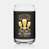 Funny Bierfrau Wortart Dosenglas (Rückseite)