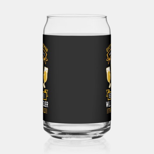 Funny Bierfrau Wortart Dosenglas (Links)