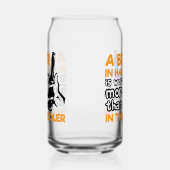 Funny Bierhand cooler Wortart Dosenglas (Links)