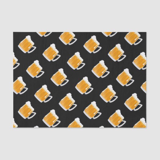 Funny Bierle Tasse Party Muster Seidenpapier (Vorderseite)