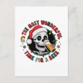 Funny Bierskelett Weihnachten (Vorderseite)