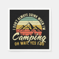 Funny Biertrinker Camping liebt Wortkunst