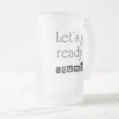 Funny Biertrinker Redewendungen Witz steins Gesche Mattglas Bierglas (VorderseiteRechts)