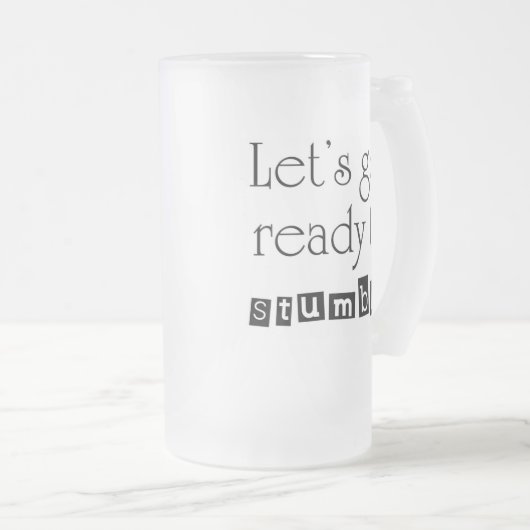 Funny Biertrinker Redewendungen Witz steins Gesche Mattglas Bierglas (VorderseiteRechts)