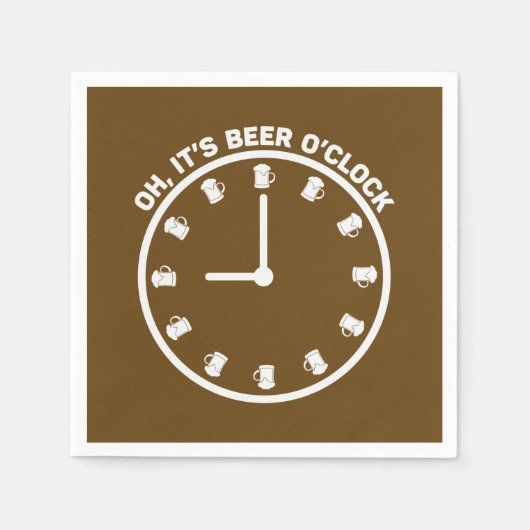 Funny Bierwort Art Bar mancave Serviette (Vorderseite)