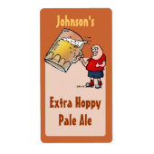 Funny Big Beer Typ Homebrew Beer Label (Vorne)