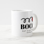 Funny Big Boccer Kaffee Tasse für Bocciaspieler (Vorderseite Rechts)