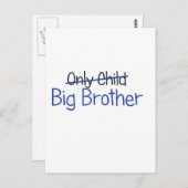 Funny Big Brother Design Postkarte (Vorne/Hinten)