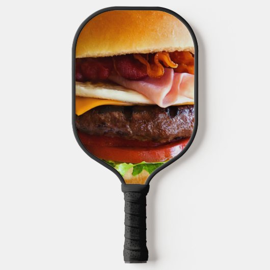 Funny Big Burger Pickleball Schläger (Vorderseite)