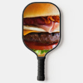 Funny Big Burger Pickleball Schläger (Rückseite)