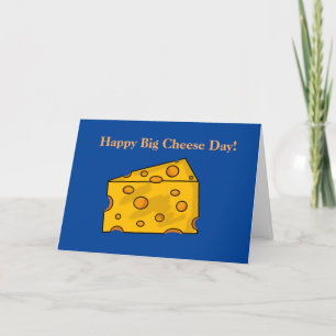 Funny Big Cheese Boss's Day Card Karte