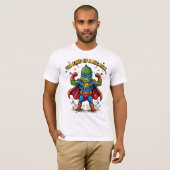 Funny Big Dill Pickle Superhero Comic Graphic T-Shirt (Vorne ganz)