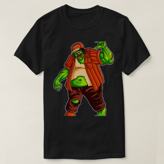 Funny Big Fat Zombie Walker mit zeichn Best T-Shirt (Design vorne)