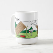 Funny Big Foot Caught Kaffeetasse (Vorderseite Links)