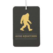 Funny Big Foot Gone Squatchin Sasquatch Autolufterfrischer (Vorderseite)