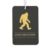Funny Big Foot Gone Squatchin Sasquatch Autolufterfrischer (Rückseite)