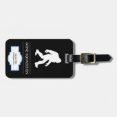 Funny Big Foot Gone Squatchin Sasquatch Gepäckanhänger (Vorderseite horizontal)