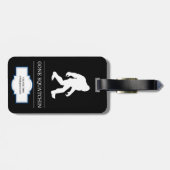 Funny Big Foot Gone Squatchin Sasquatch Gepäckanhänger (Rückseite horizontal)