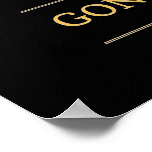 Funny Big Foot Gone Squatchin Sasquatch Poster (Ecke)