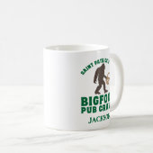 Funny Big Foot Pub Crawl Name St Patricks Day Kaffeetasse (VorderseiteRechts)