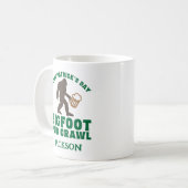 Funny Big Foot Pub Crawl Name St Patricks Day Kaffeetasse (Vorderseite Links)