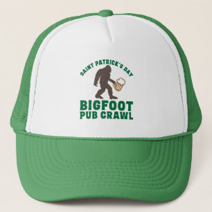 Funny Big Foot Pub Crawl St Patricks Day Truckerkappe