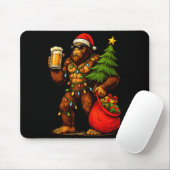 Funny Big Foot Santa Hat Drink Christmas Tree Xmas Mousepad (Mit Mouse)