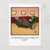 Funny Big Foot Spaß Postcard Postkarte (Vorderseite)