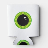 Funny Big Green Eyeball Dosenkühler (Rückseite)