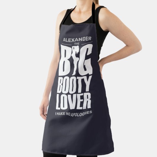 FUNNY Big Hintern Lover auf BLACK Schürze (InSitu)
