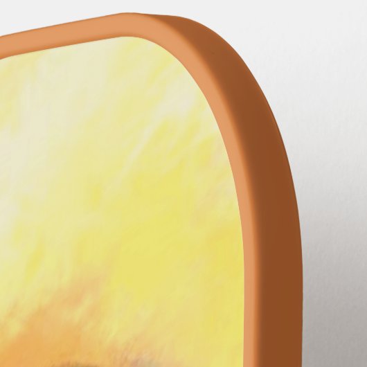 Funny Big Mit Augen Chicken Pickleball Paddle Cart (Linke Seite)