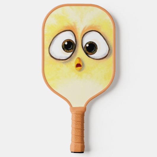 Funny Big Mit Augen Chicken Pickleball Paddle Cart (Rückseite)