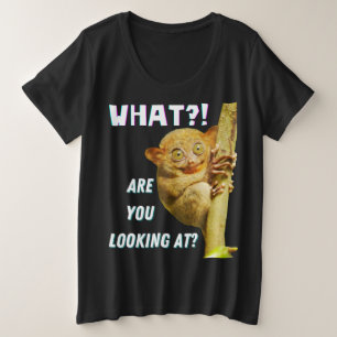 Funny Big Mit Augen Tarsier Was Sie sehen Große Größe T-Shirt