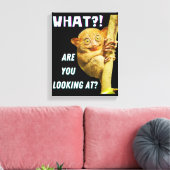 Funny Big Mit Augen Tarsier Was Sie sehen Leinwanddruck (Insitu (Wohnzimmer))