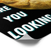 Funny Big Mit Augen Tarsier Was Sie sehen Poster (Ecke)