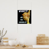 Funny Big Mit Augen Tarsier Was Sie sehen Poster (Küche)
