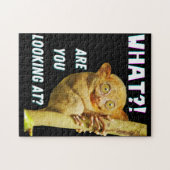 Funny Big Mit Augen Tarsier Was Sie sehen Puzzle (Horizontal)