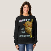 Funny Big Mit Augen Tarsier Was Sie sehen Sweatshirt (Vorne ganz)