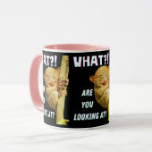 Funny Big Mit Augen Tarsier Was Sie sehen Tasse (Vorderseite Links)