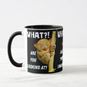 Funny Big Mit Augen Tarsier Was Sie sehen Tasse (Links)
