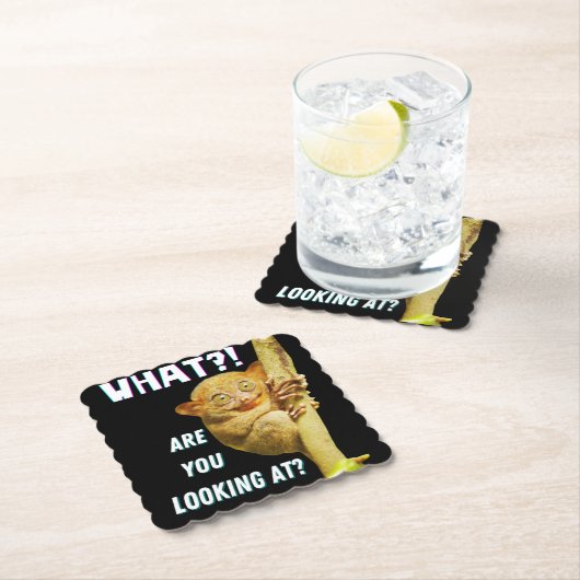 Funny Big Mit Augen Tarsier Was Sie sehen Untersetzer (Vor Ort)