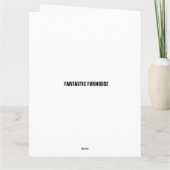 FUNNY BIG WEDING GREETING CARD KARTE (Rückseite)