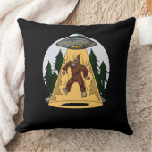 Funny Bigfoot Alien Abduction Space UFO Kissen (Decke)