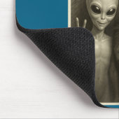 Funny Bigfoot, Alien, & Yeti Sasquatch Rock On Mousepad (Ecke)