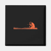 Funny Bigfoot Archery Bow Hunter Sasquatch Bow Hun Magnet (Vorne)