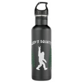 Funny Bigfoot Behielt es Squatchy Squatch Edelstahlflasche (Vorderseite)