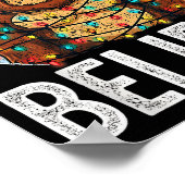 Funny Bigfoot Believe Christmas Sasquatch Santa Fo Poster (Ecke)